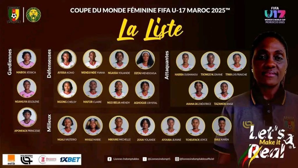 Lionnes U17 : la liste de Mike Ndoumou pour le mondial au Maroc 3 - Foot Azimuts 1000053735 - Foot Azimuts
